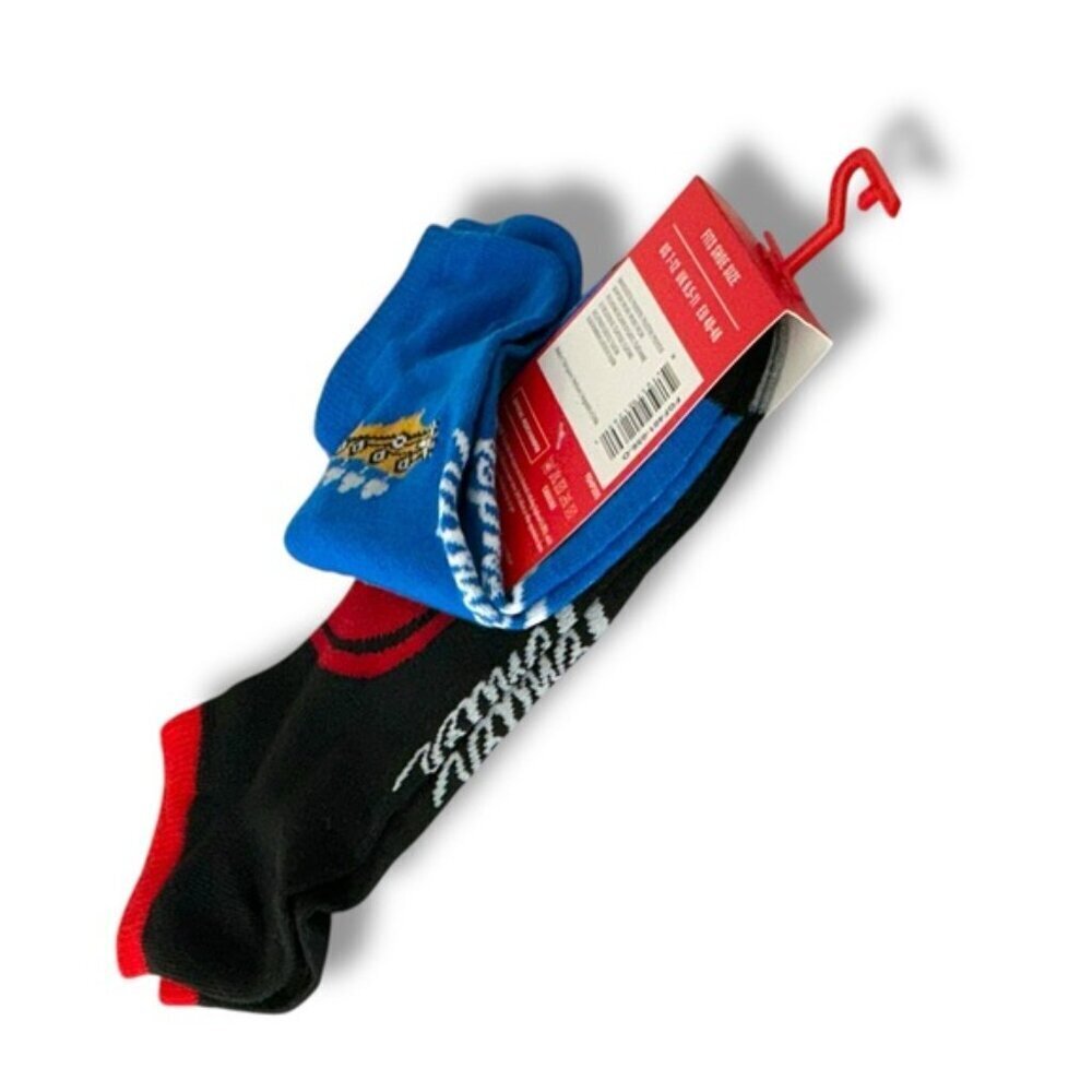 Fender Guitar Casual Socks 2 Pair Set Black Blue Adult Unisex Men 7-12 One Size - Picture 7 of 16